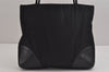 Authentic PRADA Vintage Nylon Tessuto Leather Shoulder Tote Bag Black Junk 4889J