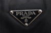 Authentic PRADA Vintage Nylon Tessuto Leather Shoulder Tote Bag Black Junk 4889J