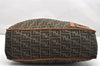 Authentic FENDI Zucca Shoulder Cross Body Bag Canvas Leather Brown Junk 4890K