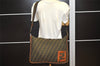 Authentic FENDI Zucca Shoulder Cross Body Bag Canvas Leather Brown Junk 4890K