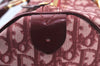 Authentic Christian Dior Trotter Boston Hand Bag PVC Enamel Red 4891H