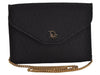Authentic Christian Dior Honeycomb Shoulder Bag Canvas Leather Black 4891J