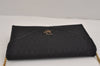 Authentic Christian Dior Honeycomb Shoulder Bag Canvas Leather Black 4891J