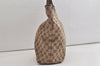 Authentic GUCCI Vintage Shoulder Tote Bag GG Canvas Leather 31243 Brown 4892K