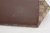 Authentic GUCCI Vintage Shoulder Tote Bag GG Canvas Leather 31243 Brown 4892K