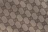 Authentic GUCCI Vintage Shoulder Tote Bag GG Canvas Leather 31243 Brown 4892K