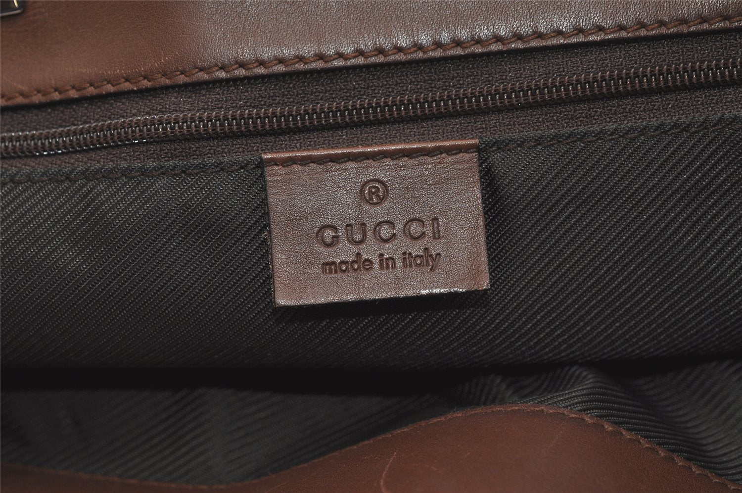 Authentic GUCCI Vintage Shoulder Tote Bag GG Canvas Leather 31243 Brown 4892K