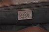 Authentic GUCCI Vintage Shoulder Tote Bag GG Canvas Leather 31243 Brown 4892K