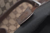 Authentic GUCCI Vintage Shoulder Tote Bag GG Canvas Leather 31243 Brown 4892K