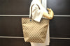 Authentic GUCCI Vintage Shoulder Tote Bag GG Canvas Leather 31243 Brown 4892K