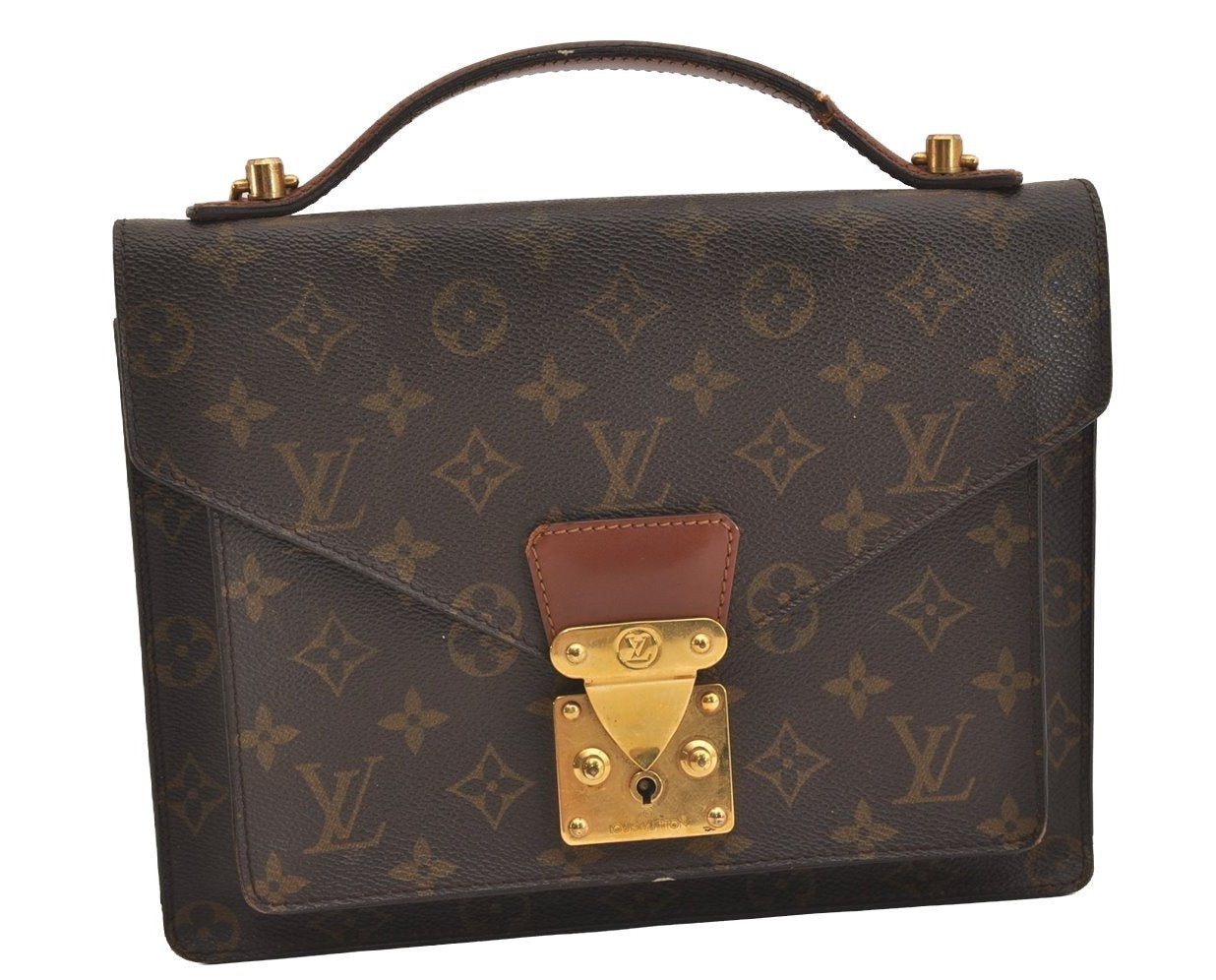 Authentic Louis Vuitton Monogram Monceau 2Way Shoulder Hand Bag M51187 LV 4895J