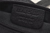 Authentic Salvatore Ferragamo Gancini Leather Tote Hand Bag Black 4895K