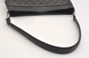 Authentic GUCCI Vintage Shoulder Bag Purse GG Canvas Leather 143745 Black 4896J