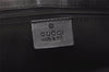 Authentic GUCCI Vintage Shoulder Bag Purse GG Canvas Leather 143745 Black 4896J