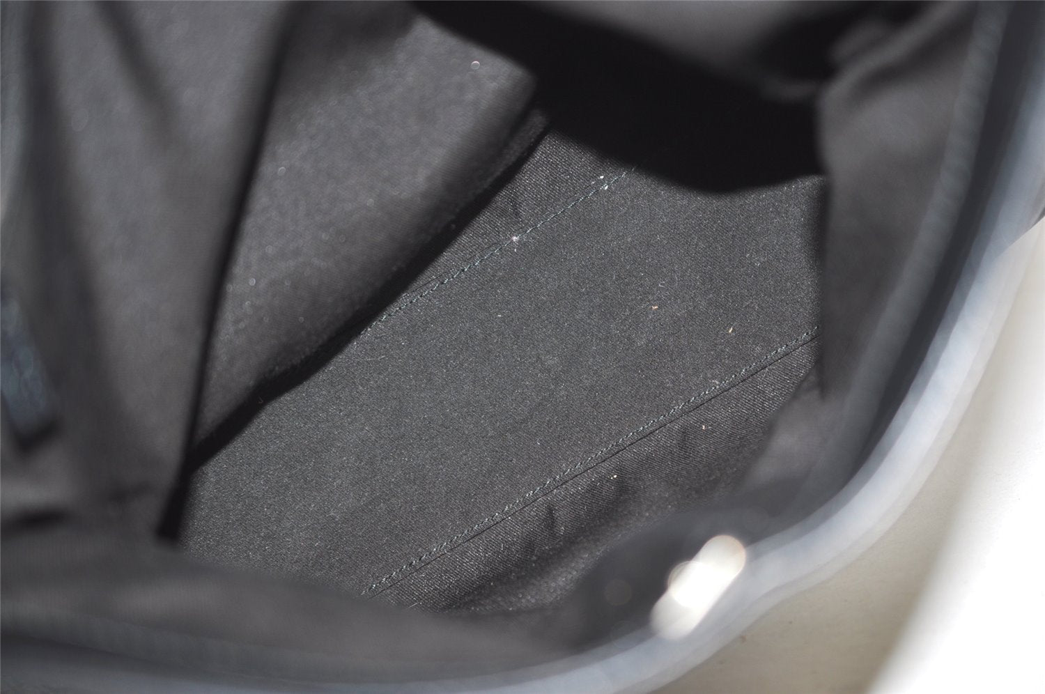 Authentic GUCCI Vintage Shoulder Bag Purse GG Canvas Leather 143745 Black 4896J