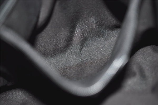 Authentic GUCCI Vintage Shoulder Bag Purse GG Canvas Leather 143745 Black 4896J