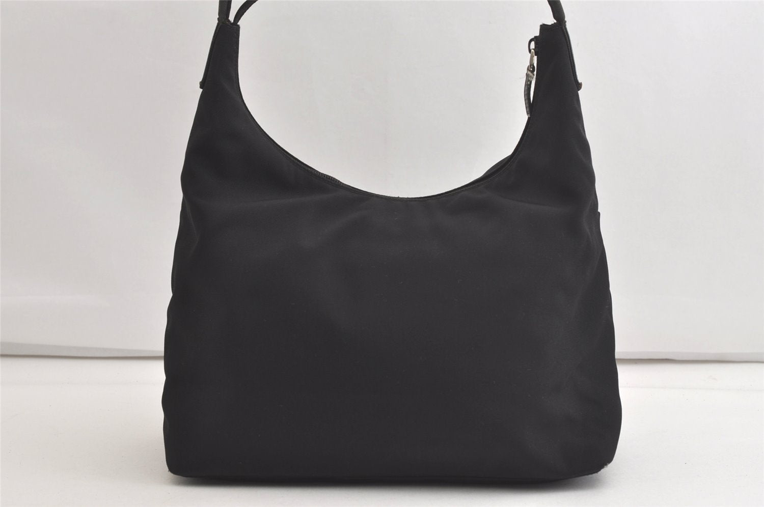 Authentic GUCCI Vintage Shoulder Hand Bag Nylon Leather 0013380 Black  4897K