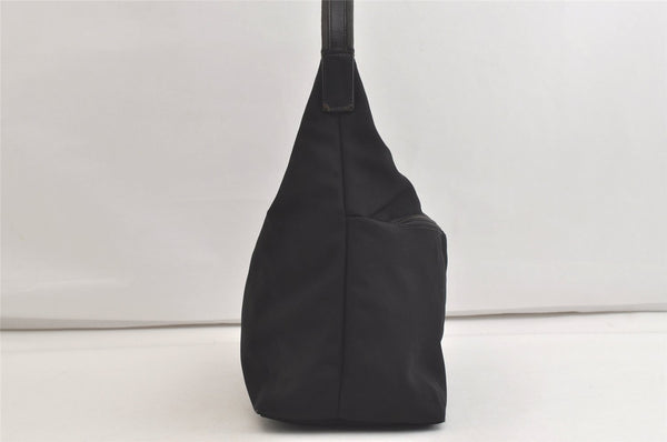 Authentic GUCCI Vintage Shoulder Hand Bag Nylon Leather 0013380 Black  4897K