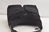 Authentic GUCCI Vintage Shoulder Hand Bag Nylon Leather 0013380 Black  4897K