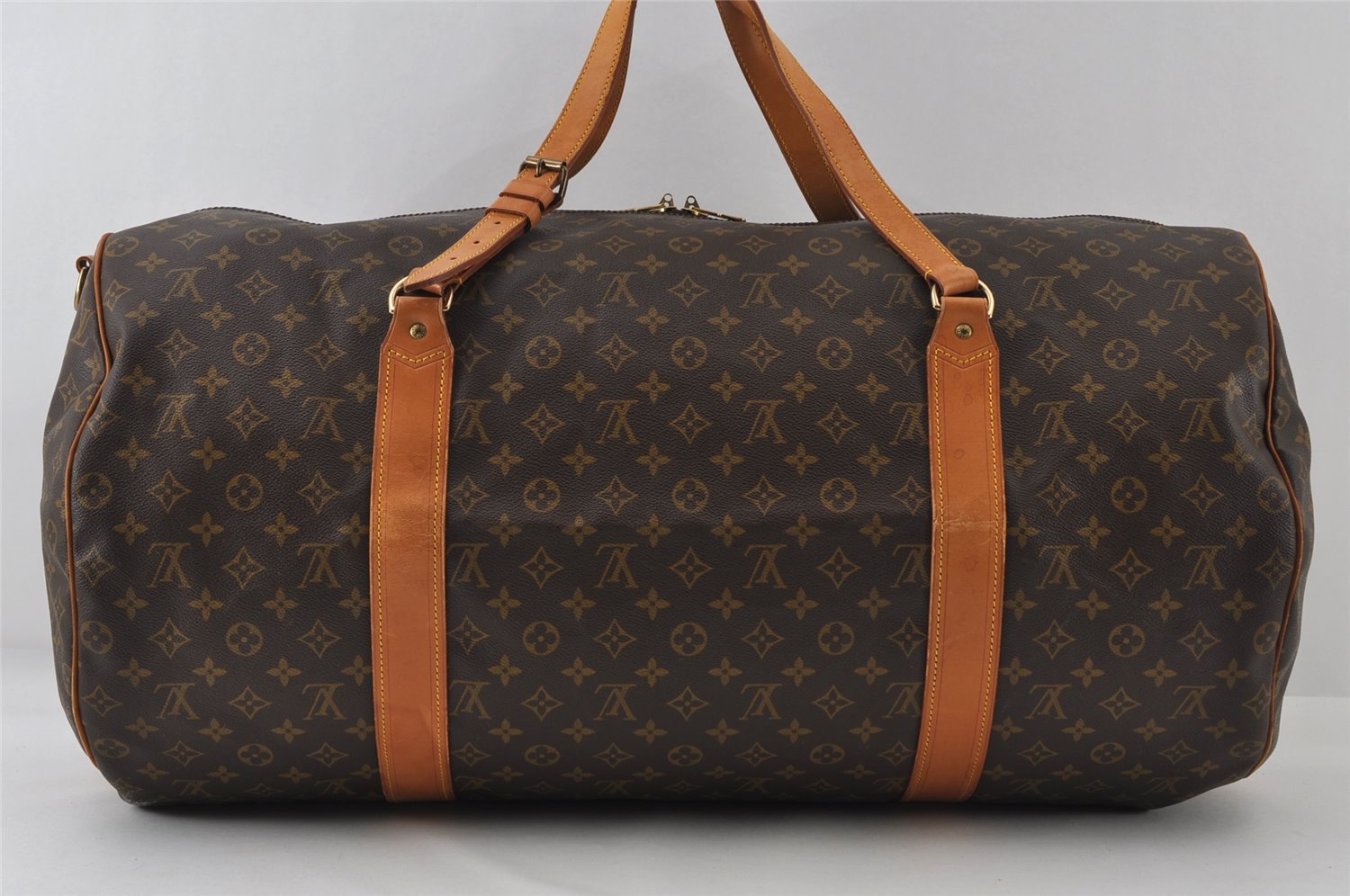 Authentic Louis Vuitton Monogram Sac Polochon 2Way Boston Bag M41222 LV 4898I