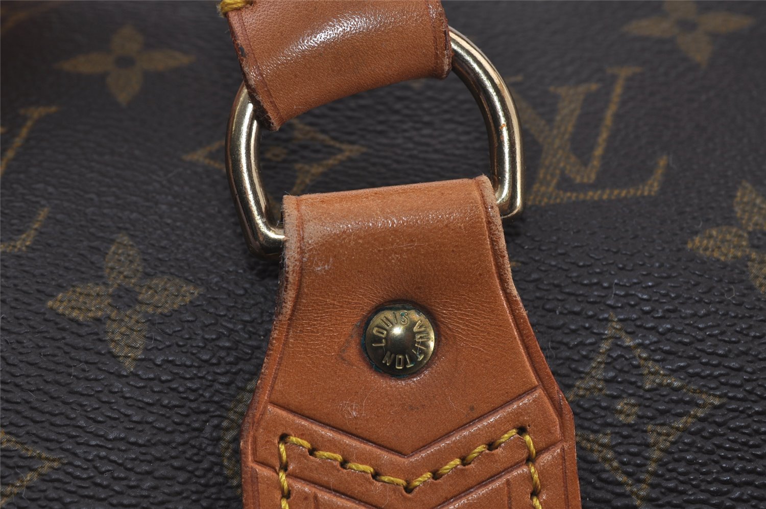 Authentic Louis Vuitton Monogram Sac Polochon 2Way Boston Bag M41222 LV 4898I