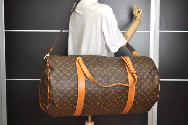 Authentic Louis Vuitton Monogram Sac Polochon 2Way Boston Bag M41222 LV 4898I