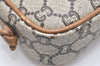 Authentic GUCCI GG Plus Shoulder Cross Body Bag GG PVC Leather Brown Junk 4898K