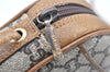 Authentic GUCCI GG Plus Shoulder Cross Body Bag GG PVC Leather Brown Junk 4898K