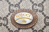 Authentic GUCCI GG Plus Shoulder Cross Body Bag GG PVC Leather Brown Junk 4898K