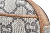 Authentic GUCCI GG Plus Shoulder Cross Body Bag GG PVC Leather Brown Junk 4898K