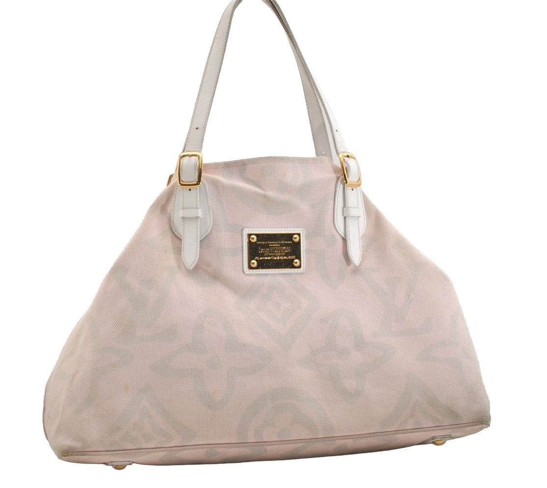 Authentic Louis Vuitton Cruise Line Tahitienne GM Tote Bag Pink M95673 LV 4899J