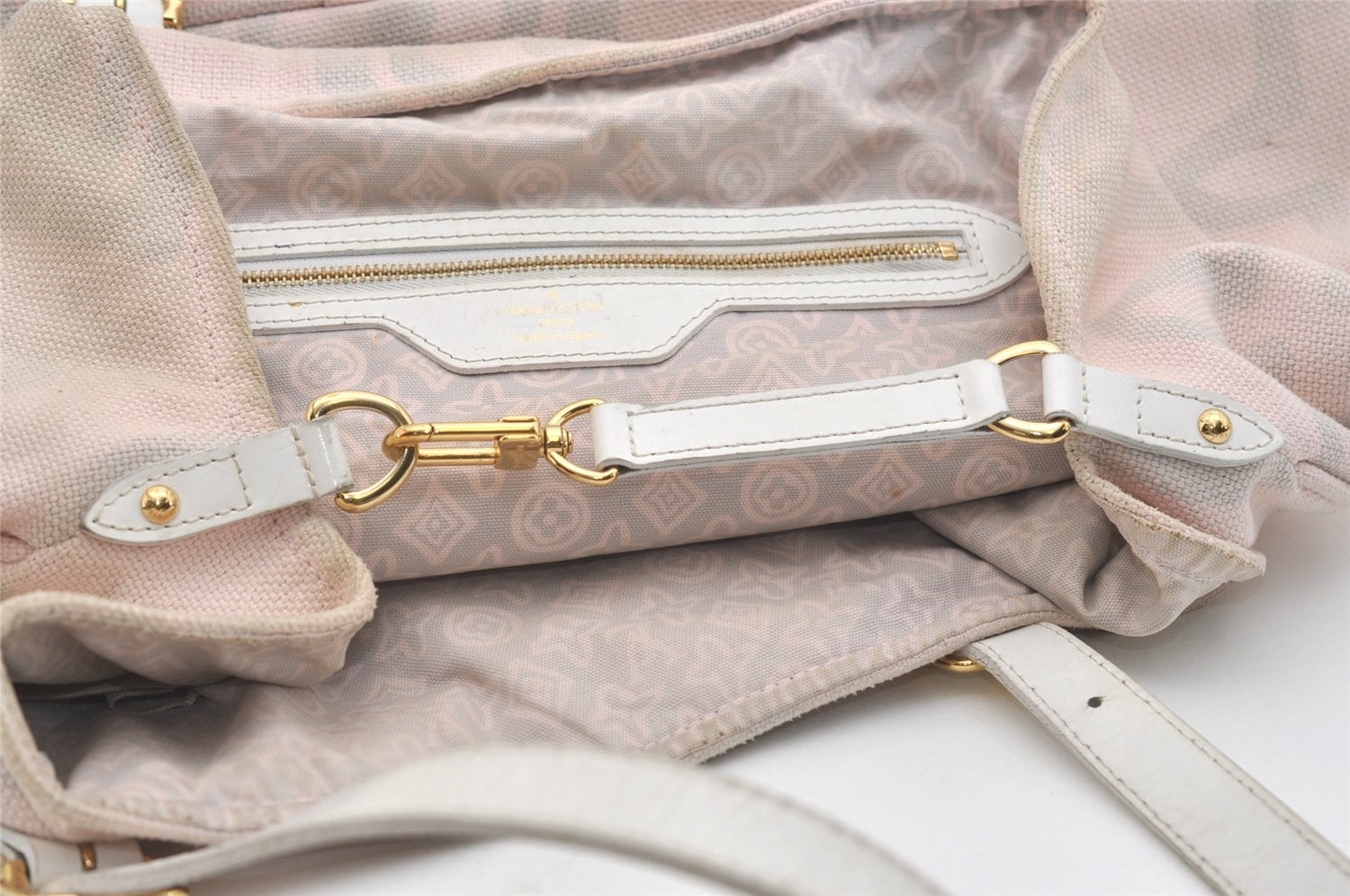 Authentic Louis Vuitton Cruise Line Tahitienne GM Tote Bag Pink M95673 LV 4899J