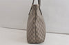 Authentic GUCCI Vintage Shoulder Tote Bag GG PVC Leather 211137 Brown 4899K