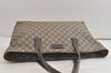 Authentic GUCCI Vintage Shoulder Tote Bag GG PVC Leather 211137 Brown 4899K