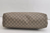 Authentic GUCCI Vintage Shoulder Tote Bag GG PVC Leather 211137 Brown 4899K
