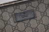 Authentic GUCCI Vintage Shoulder Tote Bag GG PVC Leather 211137 Brown 4899K