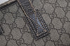 Authentic GUCCI Vintage Shoulder Tote Bag GG PVC Leather 211137 Brown 4899K