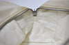 Authentic CHANEL Lamb Skin Vintage Chain Shoulder Tote Bag White CC 4900I