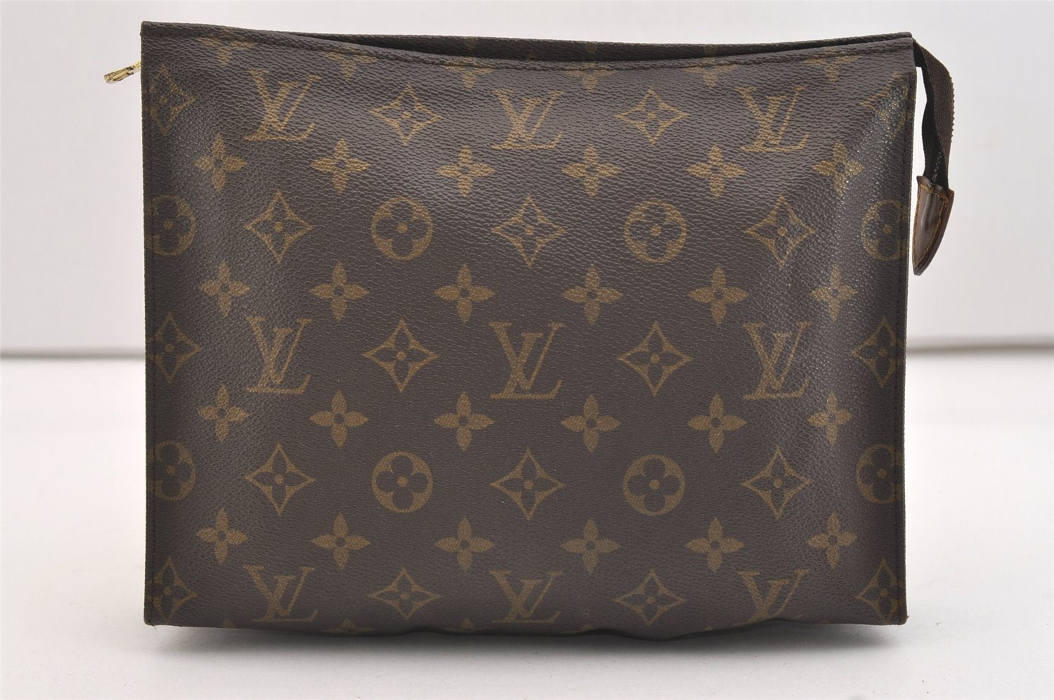 Authentic Louis Vuitton Monogram Poche Toilette 26 M47542 Cosmetics Pouch 4901J
