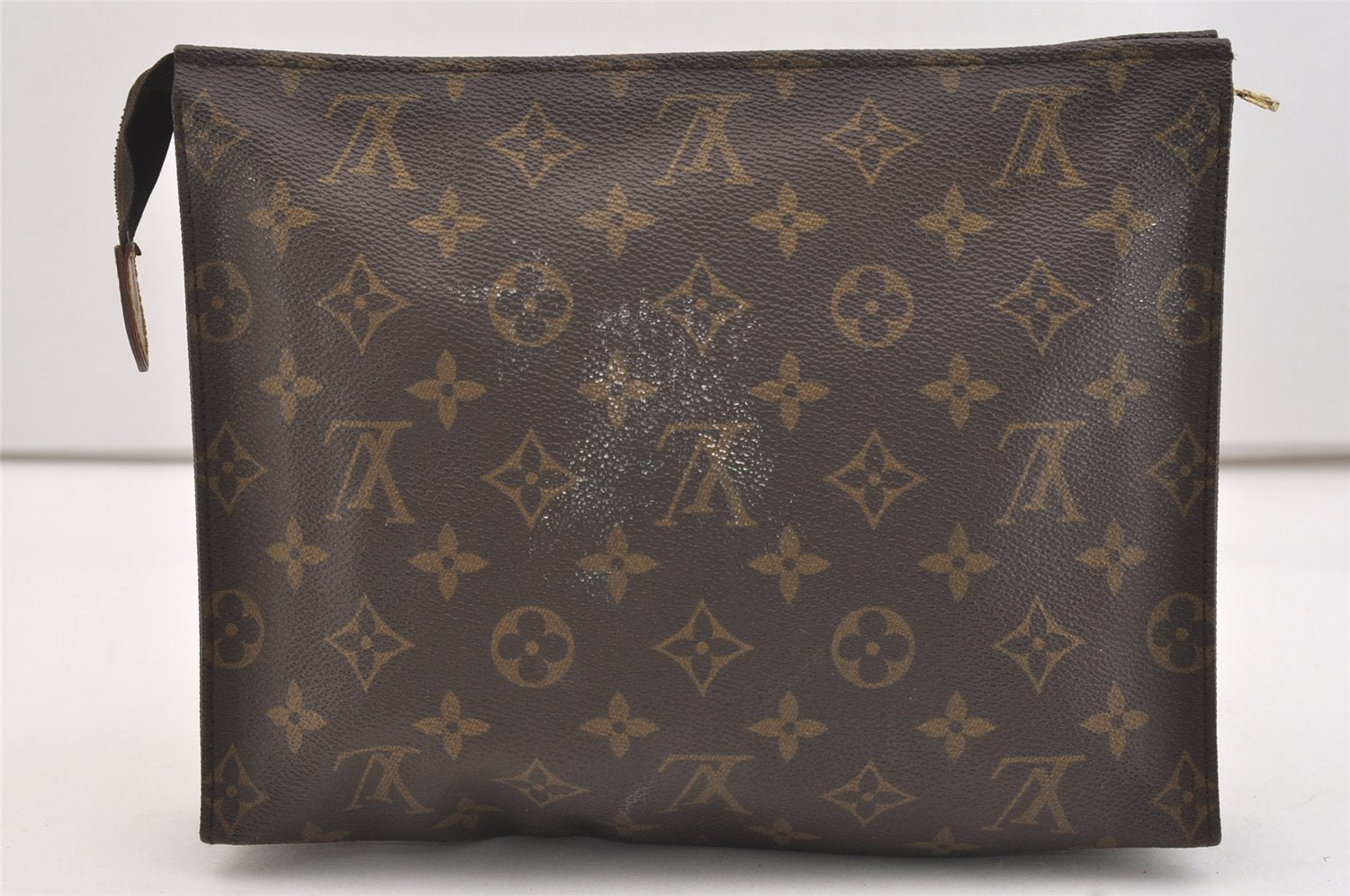 Authentic Louis Vuitton Monogram Poche Toilette 26 M47542 Cosmetics Pouch 4901J