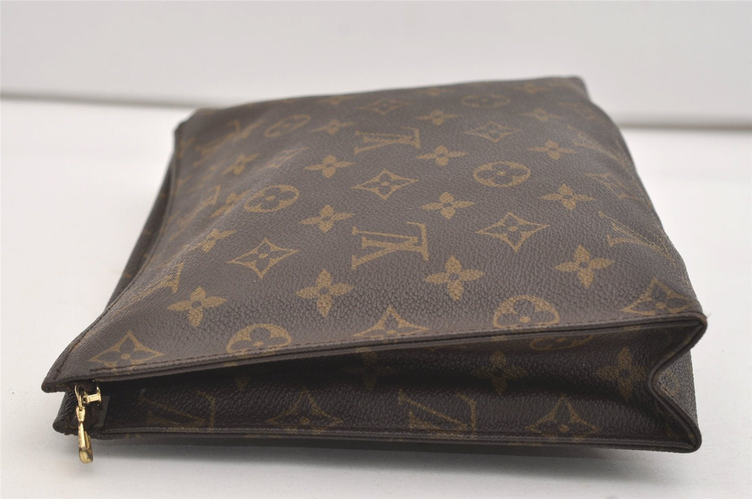 Authentic Louis Vuitton Monogram Poche Toilette 26 M47542 Cosmetics Pouch 4901J