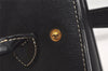 Authentic BURBERRY Vintage Leather Shoulder Hand Bag Purse Black 4901K