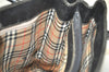 Authentic BURBERRY Vintage Leather Shoulder Hand Bag Purse Black 4901K