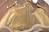 Authentic GUCCI Bamboo Vintage Drawstring Backpack Leather Brown 4902J