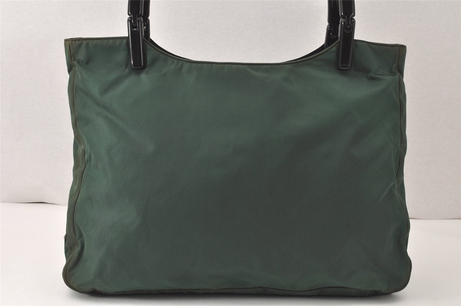 Authentic PRADA Nylon Tessuto Plastic Shoulder Hand Bag B8365 Green 4902K