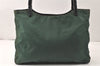 Authentic PRADA Nylon Tessuto Plastic Shoulder Hand Bag B8365 Green 4902K