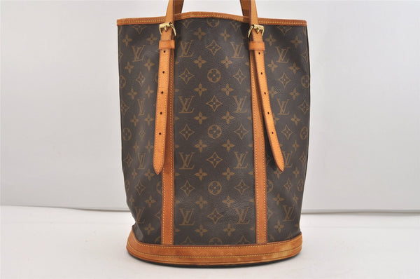 Authentic Louis Vuitton Monogram Bucket GM Shoulder Tote Bag M42236 Junk 4903J