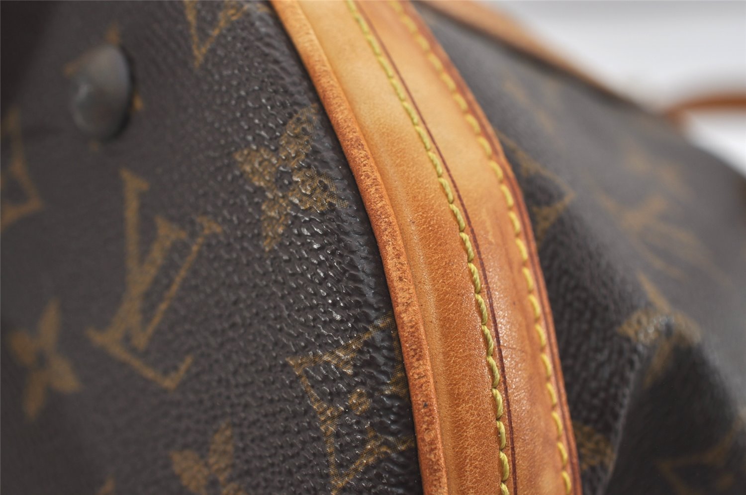 Authentic Louis Vuitton Monogram Bucket GM Shoulder Tote Bag M42236 Junk 4903J