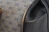 Authentic GUCCI Micro GG PVC Leather Hand Boston Bag Purse Navy Blue Junk 4904J