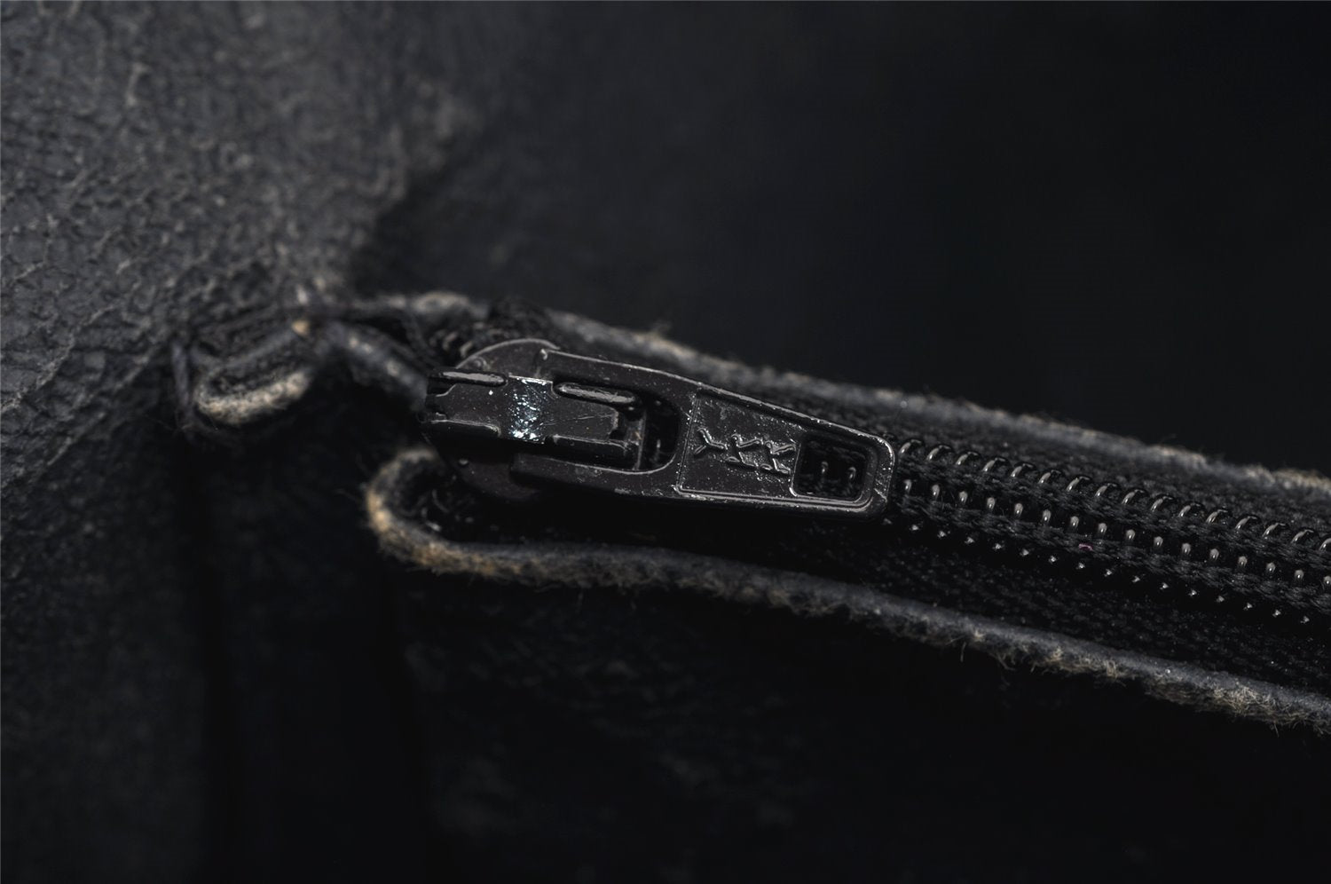 Authentic GUCCI Micro GG PVC Leather Hand Boston Bag Purse Navy Blue Junk 4904J